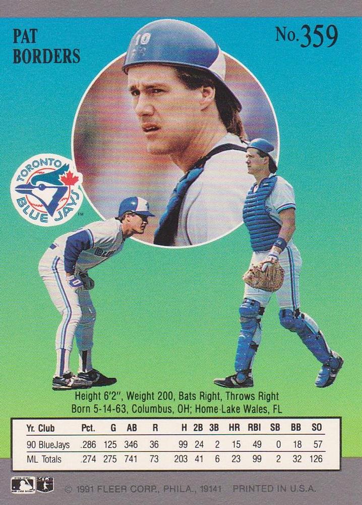 Pat Borders  baseball card collectible - Main Image 2