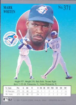 Mark Whiten  baseball card collectible - Main Image 2