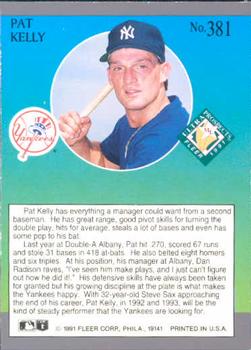 Pat Kelly  baseball card collectible - Main Image 2