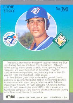 Eddie Zosky  baseball card collectible - Main Image 2