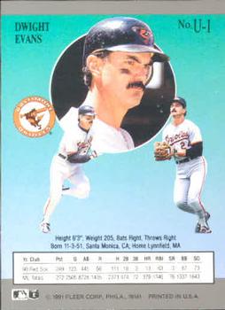 Dwight Evans  baseball card collectible - Main Image 2