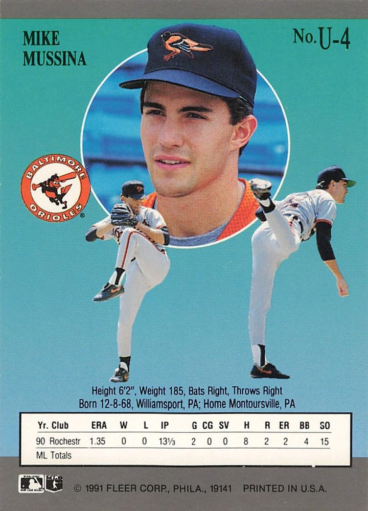 Mike Mussina  baseball card collectible - Main Image 2