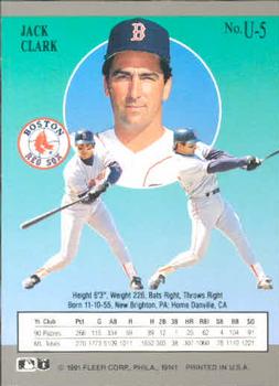 Jack Clark  baseball card collectible - Main Image 2