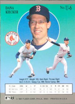 Dana Kiecker  baseball card collectible - Main Image 2