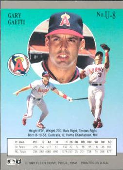 Gary Gaetti  baseball card collectible - Main Image 2