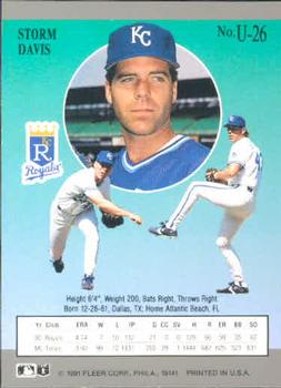 Storm Davis  baseball card collectible - Main Image 2