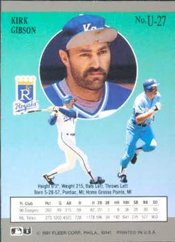 Kirk Gibson  baseball card collectible - Main Image 2