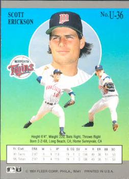 Scott Erickson  baseball card collectible - Main Image 2