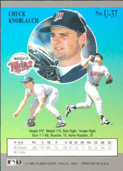 Chuck Knoblauch  baseball card collectible - Main Image 2
