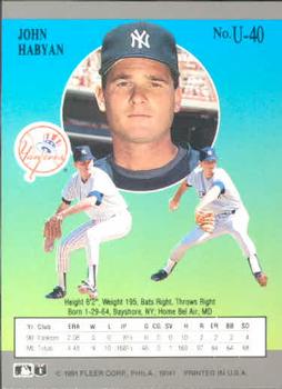 John Habyan  baseball card collectible - Main Image 2