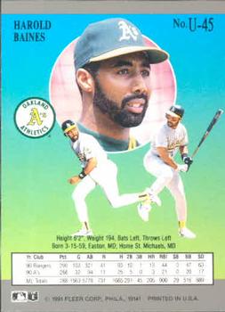 Harold Baines  baseball card collectible - Main Image 2