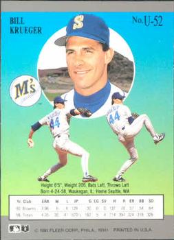 Bill Krueger  baseball card collectible - Main Image 2