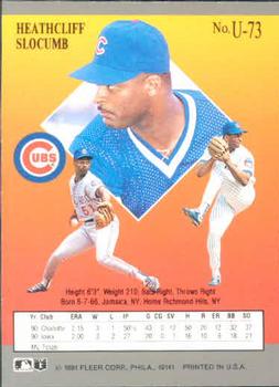 Heathcliff Slocumb  baseball card collectible - Main Image 2