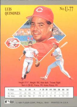 Luis Quinones  baseball card collectible - Main Image 2