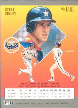 Steve Finley  baseball card collectible - Main Image 2