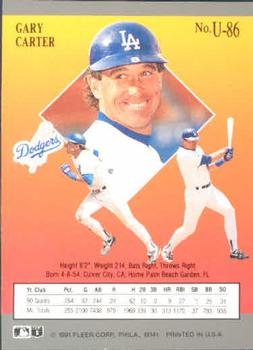 Gary Carter  baseball card collectible - Main Image 2