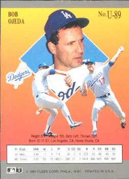 Bob Ojeda  baseball card collectible - Main Image 2