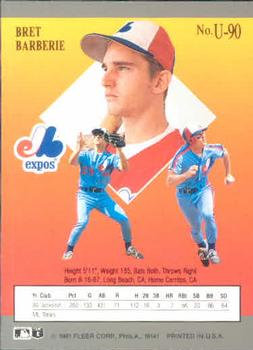 Bret Barberie  baseball card collectible - Main Image 2
