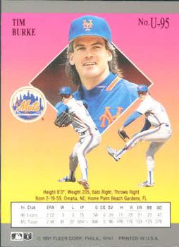 Tim Burke  baseball card collectible - Main Image 2