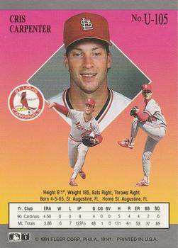 Cris Carpenter  baseball card collectible - Main Image 2