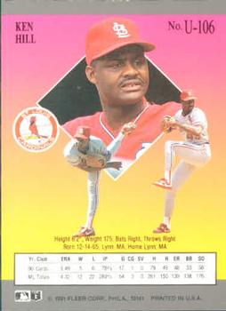Ken Hill  baseball card collectible - Main Image 2