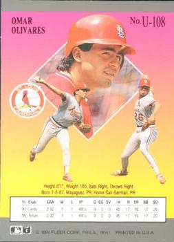 Omar Olivares  baseball card collectible - Main Image 2