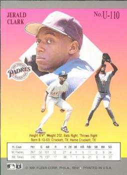 Jerald Clark  baseball card collectible - Main Image 2