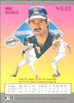 Mike Maddux  baseball card collectible - Main Image 2