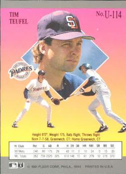 Tim Teufel  baseball card collectible - Main Image 2