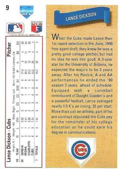 Lance Dickson  baseball card collectible - Main Image 2