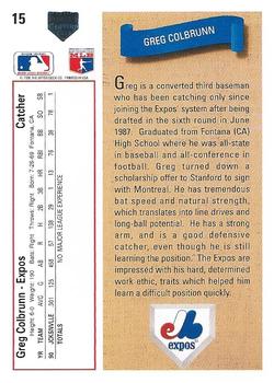 Greg Colbrunn  baseball card collectible - Main Image 2