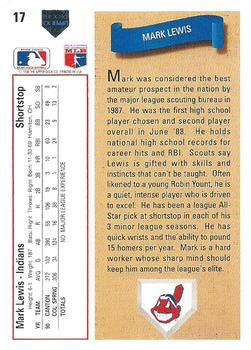 Mark Lewis  baseball card collectible - Main Image 2