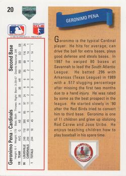 Geronimo Pena  baseball card collectible - Main Image 2