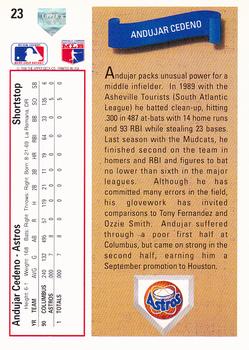 Andujar Cedeno  baseball card collectible - Main Image 2