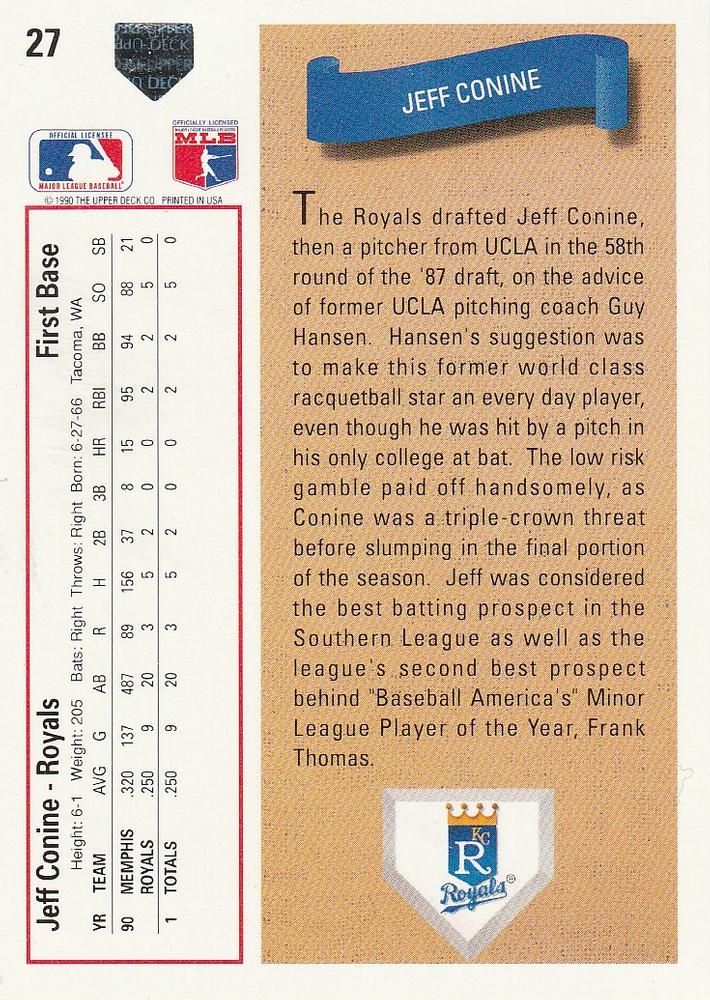 Jeff Conine  baseball card collectible - Main Image 2