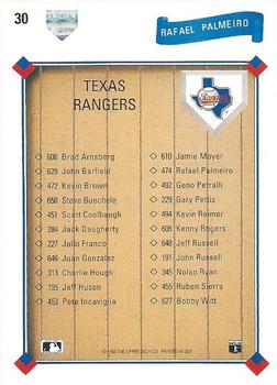 Rafael Palmeiro  baseball card collectible - Main Image 2