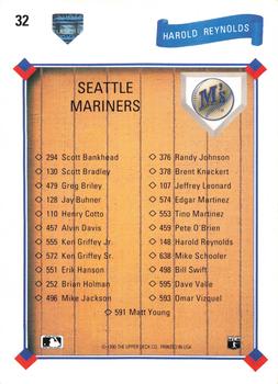 Harold Reynolds  baseball card collectible - Main Image 2