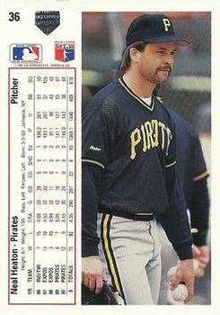 Neal Heaton  baseball card collectible - Main Image 2