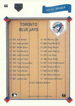 Kelly Gruber  baseball card collectible - Main Image 2