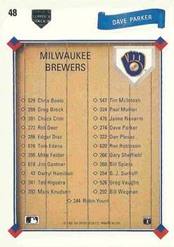 Dave Parker  baseball card collectible - Main Image 2