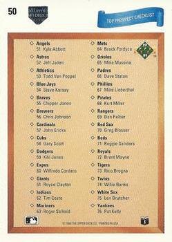 Top Prospect Checklist  baseball card collectible - Main Image 2