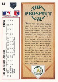 Todd Van Poppel  baseball card collectible - Main Image 2