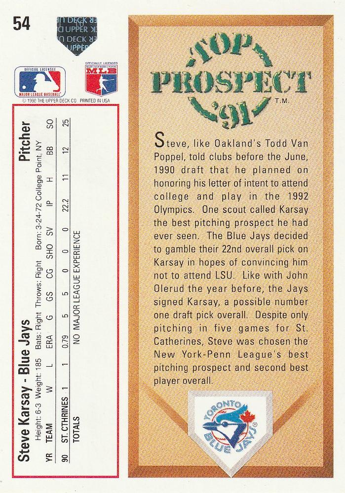 Steve Karsay  baseball card collectible - Main Image 2