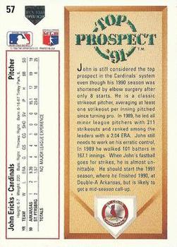 John Ericks  baseball card collectible - Main Image 2