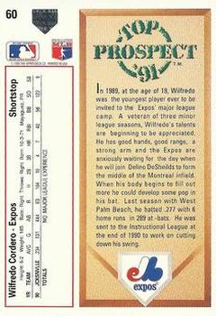 Wilfredo Cordero  baseball card collectible - Main Image 2