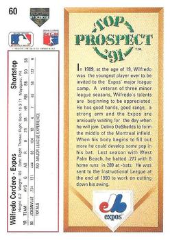 Wilfredo Cordero  baseball card collectible - Main Image 2