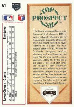 Royce Clayton  baseball card collectible - Main Image 2