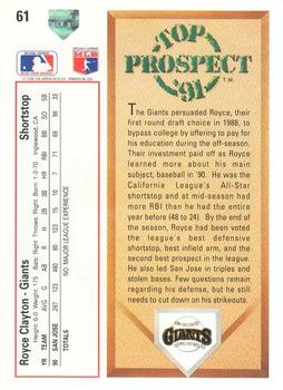 Royce Clayton  baseball card collectible - Main Image 2