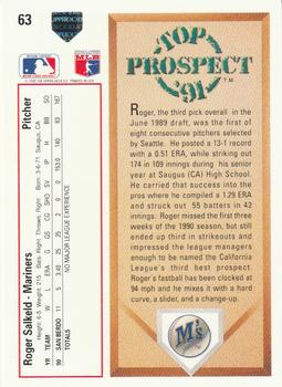 Roger Salkeld  baseball card collectible - Main Image 2