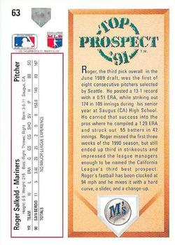 Roger Salkeld  baseball card collectible - Main Image 2